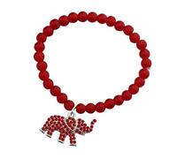 Juego de pulseras con abalorios, juego de recuerdos de con cuentas, joyería de 3.1 x 3.1 x 0.43 pulgadas, joyería con elefante, colgante de elefante, accesorio de acrílico para decoración