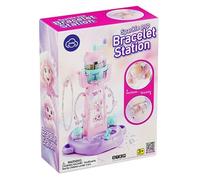 Juego de pulseras con dijes: máquina de kit de artesanía de joyería colorida, colección de cuentas de bricolaje, lindos accesorios hechos a mano, juguetes de joyería creativos | Divertido set de joyer