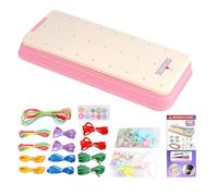 Juego de pulseras de la amistad: juego de telar para manualidades, herramienta completa para manualidades, accesorios hechos a mano para entusiastas de la afición, creador de pulseras de