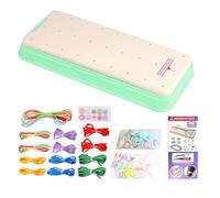 Juego de pulseras de la amistad: juego de telar para manualidades, herramienta completa para manualidades, accesorios hechos a mano para entusiastas de la afición, creador de pulseras de