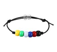 Juego de pulseras de salvación con cordón ajustable, cuentas multicolor con versículo bíblico, tarjeta de oración incluida, paquete a granel para reuniones de fe