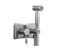 Juego de pulverizador de bidé de mano de acero inoxidable, grifo de baño de alta calidad para higiene femenina, presión ajustable, fácil de instalar, diseño moderno, acabado de acero inoxidable