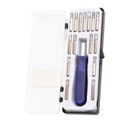 Juego de puntas de destornillador 16 en 1 para 1 juego de 16 puntas de destornillador de plástico, adecuadas para el hogar y almacenamiento, lo que permite flexibilidad en diferentes situaciones