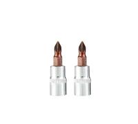 Juego de puntas de destornillador, 2 piezas PH1 PH2 PH3 PZ1 PZ2 PZ3 cabeza cruzada para llave de vaso de 1/4 pulgadas, acero al cromo vanadio para reparación de electricistas