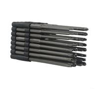Juego de puntas de destornillador de 150 mm de largo, 32 piezas para llave Torx a prueba de manipulaciones con puntas ranuradas y de tres alas