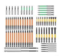 Juego de puntas de destornillador de 32/34/67 piezas de acero con punta magnética estrella hexagonal cabeza cruzada alto par para destornillador de impacto, reparación del hogar, tareas de montaje de