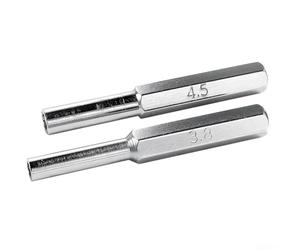 Juego de puntas de destornillador de acero inoxidable de 3,8 mm y 4,5 mm para Nintendo NES para SNES N64, herramienta de reparación de consola de juegos, mango ergonómico antideslizante, 2 piezas (2