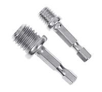 Juego de puntas de destornillador de cabeza hexagonal, 2 piezas, adaptador de enchufes para taladro eléctrico adaptar taladro eléctrico a llave de alto par de torsión, herramienta de división de