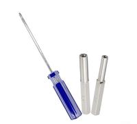 Juego de puntas de destornillador de seguridad de 3,8 mm y 4,5 mm para NES para SNES N64 para cartuchos y sistemas Gamecube Game Boy, metal tratado térmicamente con mango de gran tamaño, kit de 3