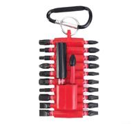 Juego de puntas de destornillador eléctrico de 22 piezas con soporte magnético, resistente para puntas de destornillador de impacto S2 de acero con funda compacta