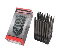 Juego de puntas de destornillador magnético con mango hexagonal con varilla de extensión para uso eléctrico, viene en caja de almacenamiento de 32/36/50 piezas (juego de 32 piezas)