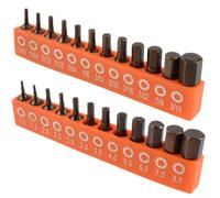 Juego de puntas de destornillador magnético hexagonal 1224pcs 25mm para proyectos caseros y lugares de trabajo (A)