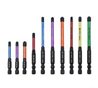 Juego de puntas de destornillador, puntas de destornillador de cruz ranuradas especiales magnéticas, juego de 10 puntas para electricista FPH FPZ 65-110 mm