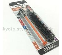Juego De Puntas De Destornillador Y Carraca De Forma Plana VESSEL TD-76 JAPÓN