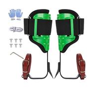 Juego de puntas de escalada para árboles - Kit de espuelas ajustables de acero de 40,5 a 48 cm, equipo de escalada ergonómico, herramienta de árbol profesional | Sistema de acceso exterior para
