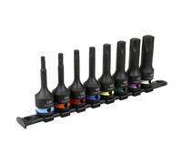 Juego De Puntas De Impacto Sealey TRX-Star 8 Piezas 1/2" Cuadrado AK56002