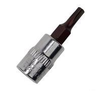 Juego de puntas de llave de vaso de 1/4 pulgadas - T8 para T15 para T20 para T25 T27 para T30 T40 - Acero al cromo vanadio para puntas de destornillador Torx para herramientas manuales, 1 pieza (para