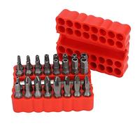 Juego de puntas de seguridad, 33 piezas Juego de puntas de destornillador Phillips Puntas Torx a prueba de manipulaciones Puntas de estrella hexagonales métricas Soporte de puntas
