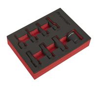 Juego De Puntas De Vaso Hexagonal Impacto Sealey 8 Piezas 3/8" Cuadrado AK5620
