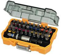 Juego de puntas DeWALT Pz/Ph/Torx/Plana/Hex y acoplamientos rápidos (32 piezas) DT7969