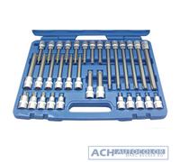 Juego de Puntas en Estuche 1/2" Perfil T, 32 Piezas Acero S2 BGS 5182