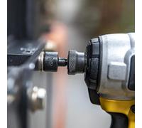 Juego de puntas hexagonales para destornillador y herramientas de taladro, vástago de 4 pulgadas, acero al cromo vanadio, tratado térmicamente con chorro de arena, antideslizante, 9 piezas para + 14