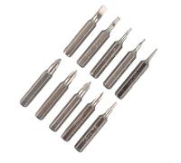 Juego de puntas magnéticas de vástago hexagonal de 4 mm de longitud para destornilladores Torx ranurados PH00 PH0 para PZ1 PZ0 SL3.0 SL2.0 SL1.0 para T5 T4 para Five Star 0.8-10 piezas