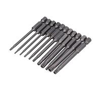 Juego de Puntas Magnéticas de Vástago Hexagonal, Destornilladores en Flor de Ciruelo, Puntas de 1/4 Pulg, 75 Mm, Mango Hexagonal de Acero de Aleación S2, 11 Piezas para Destornillador