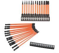 Juego de puntas magnéticas para destornillador Torx, 26 cabezales de flor de ciruelo para destornillador de impacto T5-T40 hecho de acero de aleación tratado térmicamente para una punta magnética