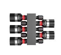 Juego de puntas para destornillador de tuercas magnéticas: vástago hexagonal de 5 piezas, soporte para vasos, fijadores de llaves de portabrocas de cambio rápido, puntas para destornillador de d