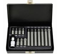 Juego de puntas torx awtools 15 piezas con agujero black line, herrami
