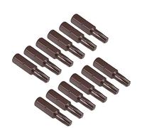 Juego de puntas Torx SENRISE 12 unids 25mm T27 destornillador Bits Set 1/4 "Hex Shank seguridad cabeza magnética Air Bit Herramientas