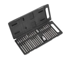 Juego De Puntas TRX-Star/Hex/Spline Sealey 40 Piezas 3/8" Y 1/2" Cuadrado S0982