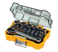 Juego de puntas y vasos de trinquete DeWALT (24 piezas) DT71516