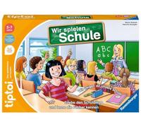 Juego de puntillas de Ravensburger - 00123 Jugamos en la Escuela - Juego de Ravensburger para niños de 5 años o más para 1 a 4 Jugadores, Vive una jornada Escolar Completa de Forma interactiva
