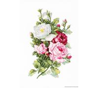 Juego de punto de cruz Luca-S "manojo de rosas", patrón de conteo, 13,5x21,5cm