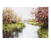 Juego de punto de cruz Luca-S "paisaje de primavera", dibujo de conteo, 66,5x45c
