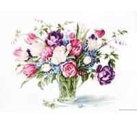 Juego de punto de cruz Luca-S "Tulipanes", patrón de conteo, 33,5x26cm