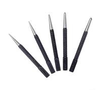 Juego de punzones centrales de 5 piezas, posicionador de pines de metal para marcar agujeros de perforación en madera, acero, aluminio, kit de herramientas para carpintería