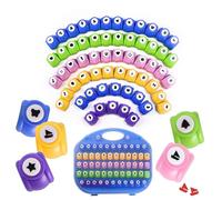 Juego de punzones de papel para manualidades, incluye 60 formas de perforadora de papel (60 piezas)