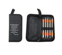 Juego de punzones de resorte con punzón central y cincel frío hecho de aleación de acero para trabajos de metal y carpintería en espacios reducidos, color naranja, kit de 5 piezas (F)