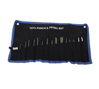 Juego de Punzones y Cinceles de 16 Piezas Juego de Punzones y Cinceles Mecánicos de Acero Resistente Punzón Central Punzón de Punzón Juego de Punzones de Cincel en Frío con Bolsa