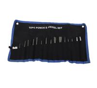 Juego de punzones y cinceles mecánicos de 16 piezas Herramienta profesional de calibre en frío para trabajo pesado con pasador central cónico para metalurgia Reparación de