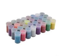 Juego de purpurina para manualidades, 32 colores, copos holográficos, para arte de uñas, pintura facial, arte corporal, manualidades, decoración de boda