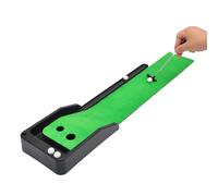 Juego De Putting Green, Material De Césped De Felpa | Pista De Retorno Automática De 330g, Dispositivo De Práctica De Golf De Escritorio De 60cm Mejora El Entrenamiento De Habilidades En Interiores Pa