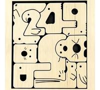 Juego de puzles de madera - Rompecabezas de matemáticas para niños, juego de juguetes educativos para la escuela doméstica conteo, educativo tarjeta de aprendizaje abstracto, juego de madera