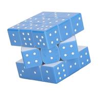 Juego de puzles en Braille 3x3 Cubo táctil para ciegos Cubo de velocidad Braille Cubo resolvible táctil Cubo para discapacidad visual Juego sensorial 3D Cubo ajustable en tens