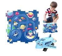 Juego de puzzle de pista de coche, juego de puzzle, circuito de carreras para niños, juego de construcción de vehículos de tren, vehículo y Jigsaw Board juguete educativo para niños de 3 años
