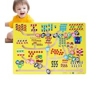 Juego de Puzzle Laberinto de Madera - Herramienta de aprendizaje temprano para el pensamiento lógico - Laberinto de mesa para combinar los colores - para partir de 3 años en casa escolar