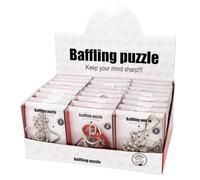 Juego de Puzzles de Alambre Metálico, 24 Piezas para Test de IQ para Adultos y Niños, Juegos de Lógica Desafiantes, Regalo Educativo para Fiestas, Aula y Reyes